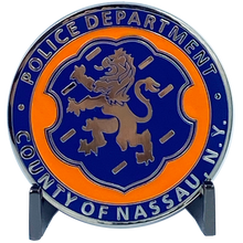DL5-13 NCPD LI Nassau County Police Department Long island Dept. Challenge Coin thin blue line