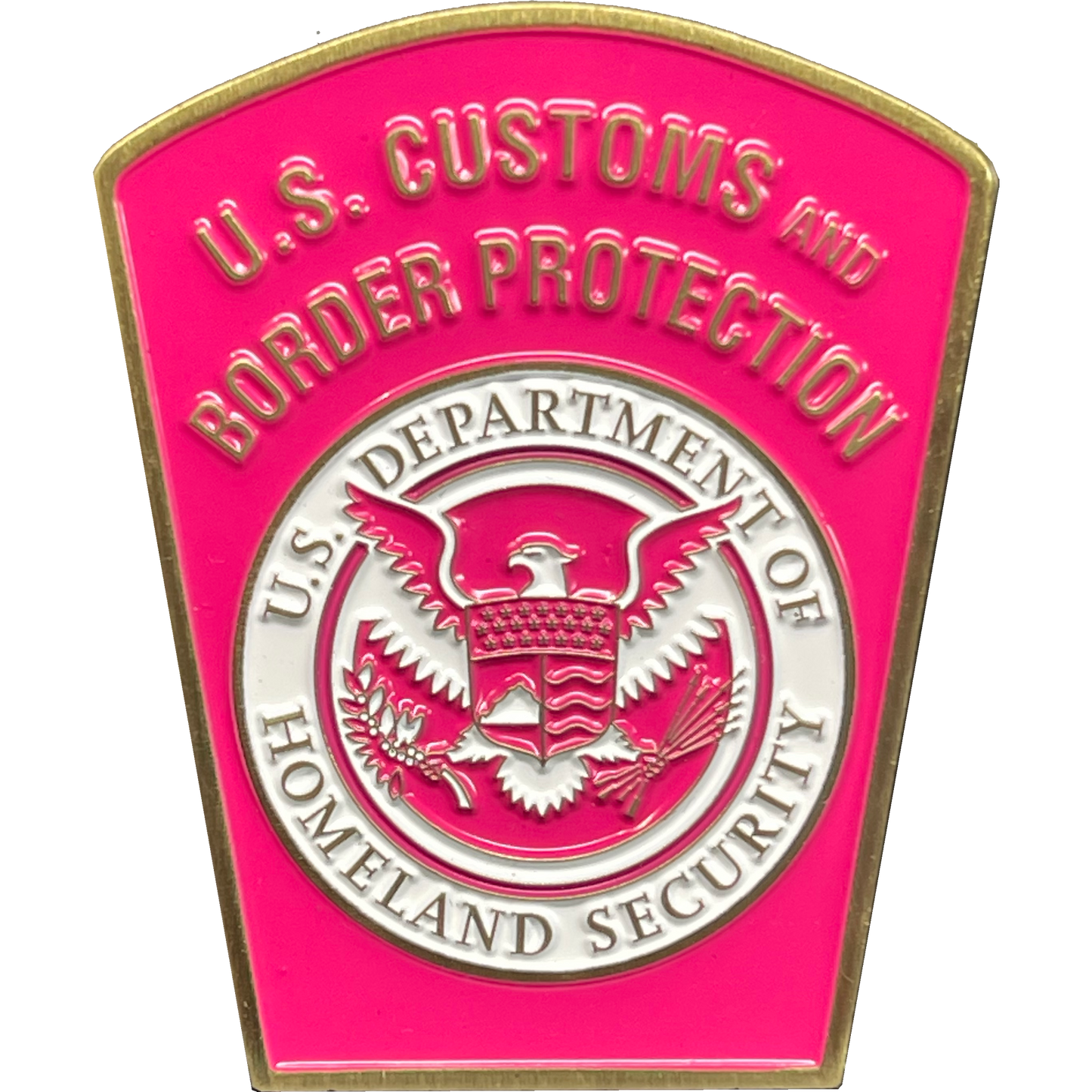 BL15-009 CBP Pink Border Patrol Field Operations Air and Marine Challenge Coin Breast Cancer Cancer Awareness