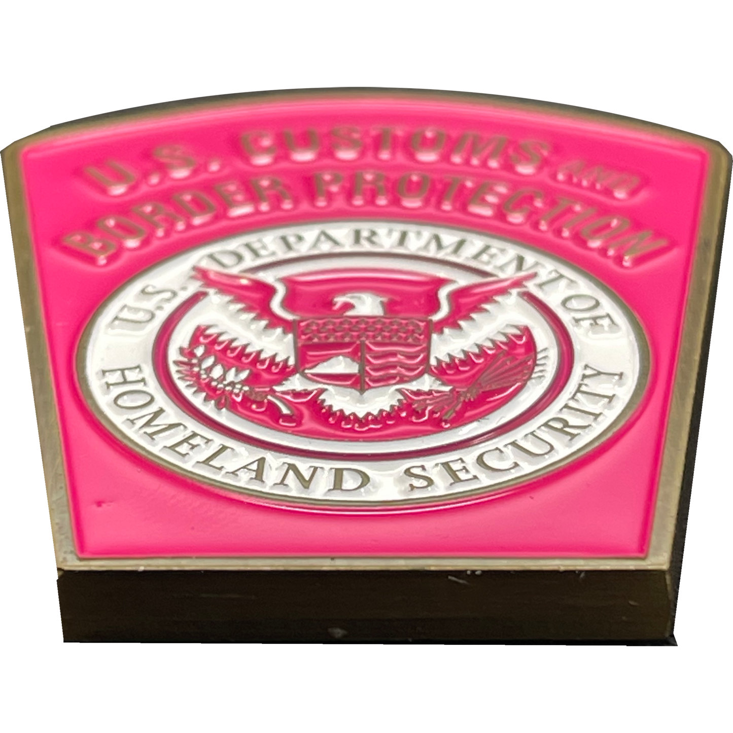 BL15-009 CBP Pink Border Patrol Field Operations Air and Marine Challenge Coin Breast Cancer Cancer Awareness