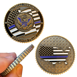CC-005 Tactical Terrorism Response Team TTRT Challenge Coin CBP ICE HSI Field Ops Operations