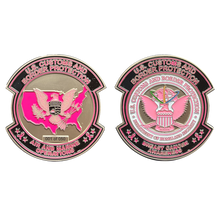 EL11-008 CBP Pink AMO Air and Marine Agent Challenge Coin Breast Cancer Awareness Blackhawk
